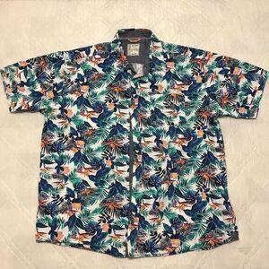 Alexander Julian New York 1774 Hawaian Print button front shirt 3X